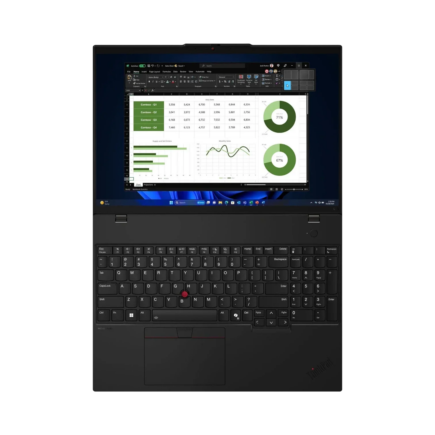 Lenovo ThinkPad L16 Gen 1 16" Laptop, Intel Core Ultra 5-125U, 16GB DDR5 RAM, 256GB SSD (Black)