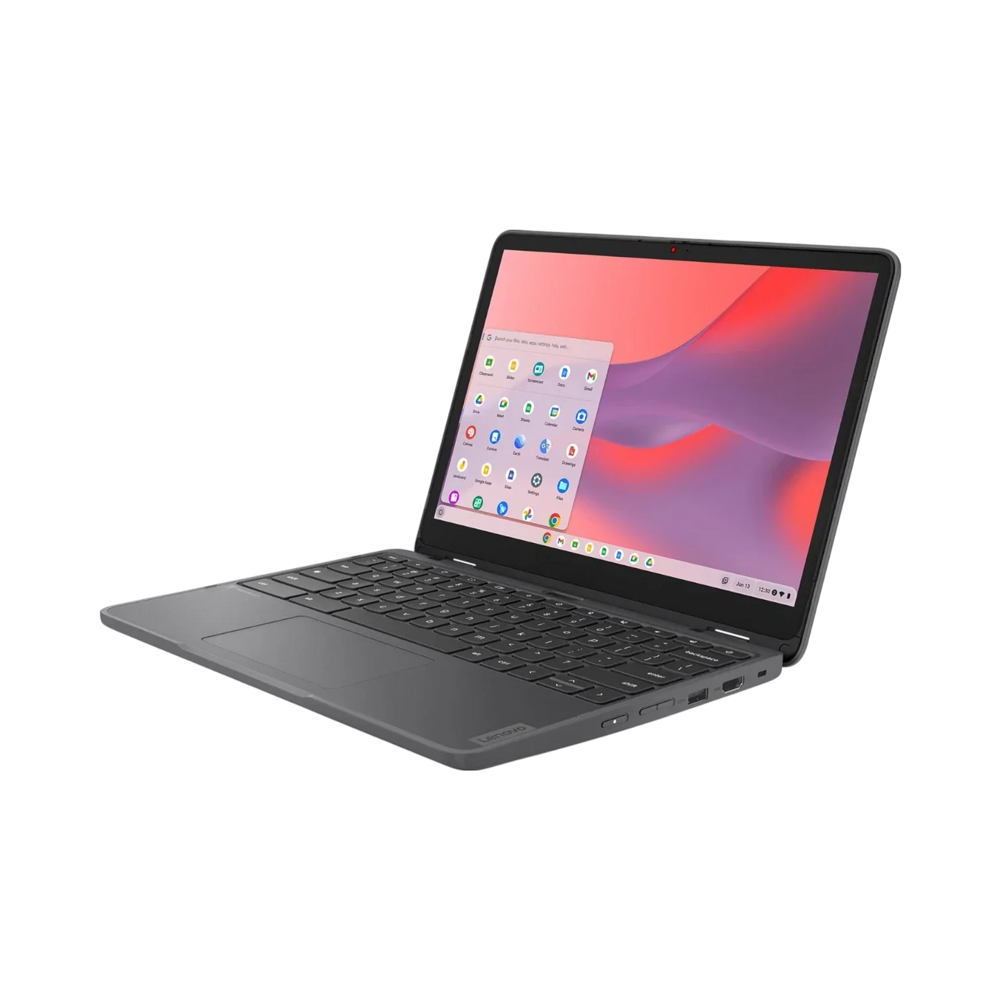 Lenovo 500e Yoga Gen 4 12.2" 2-in-1 Multi-Touch Chromebook, Intel N100, 8GB RAM, 64GB eMMC (Wi-Fi Only)