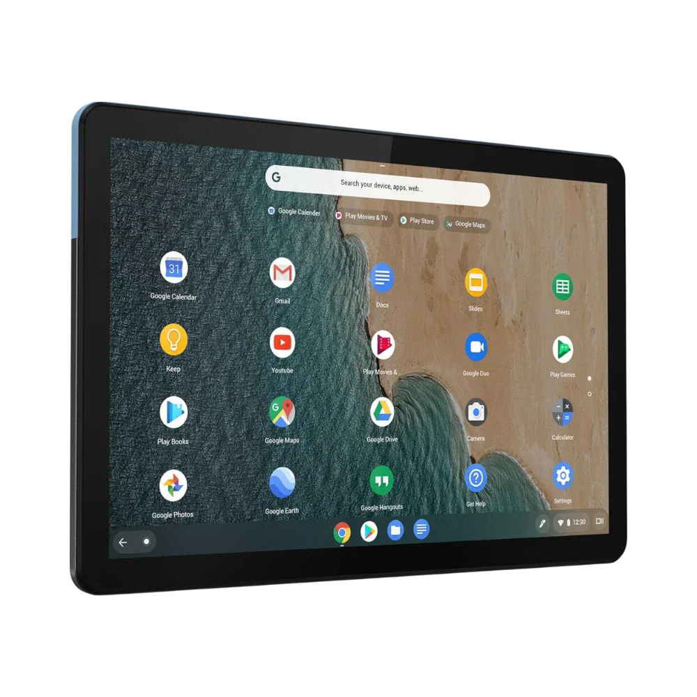 Lenovo IdeaPad Duet 10.1" Multi-Touch 2-in-1 Chromebook, MediaTek Helio P60T, 4GB RAM, 64GB eMMC (Ice Blue & Iron Gray)