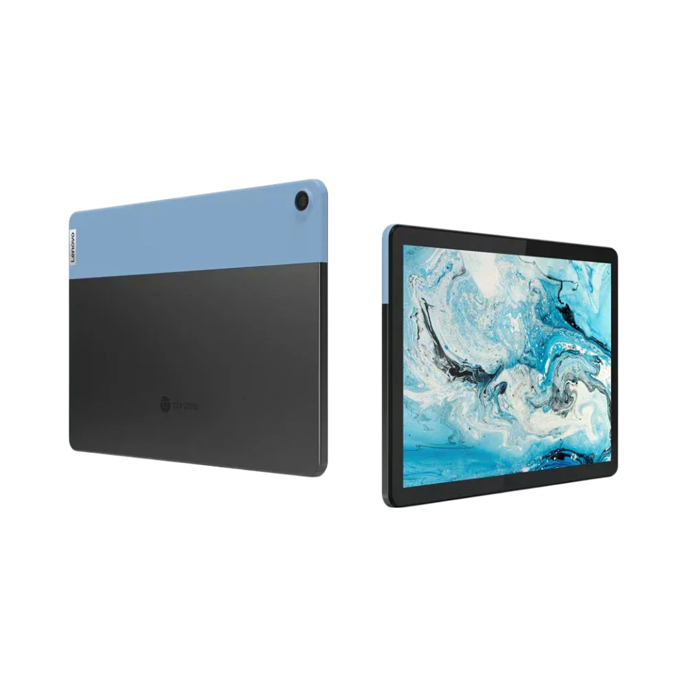 Lenovo IdeaPad Duet 10.1" Multi-Touch 2-in-1 Chromebook, MediaTek Helio P60T, 4GB RAM, 64GB eMMC (Ice Blue & Iron Gray)