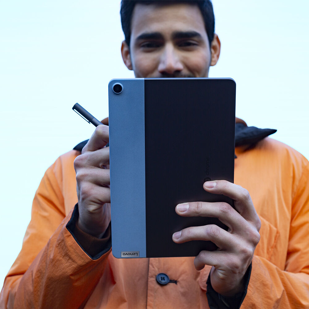 Lenovo IdeaPad Duet 10.1" Multi-Touch 2-in-1 Chromebook, MediaTek Helio P60T, 4GB RAM, 64GB eMMC (Ice Blue & Iron Gray)