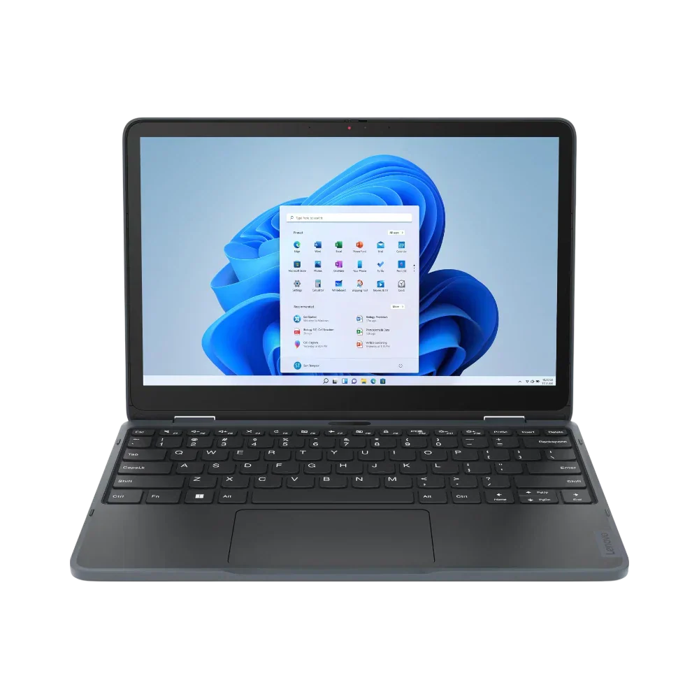 Lenovo 300w Yoga Gen 4 11.6" Touchscreen 2-in1 Notebook, Intel N100, 8GB RAM, 128GB SSD (Slate Gray)
