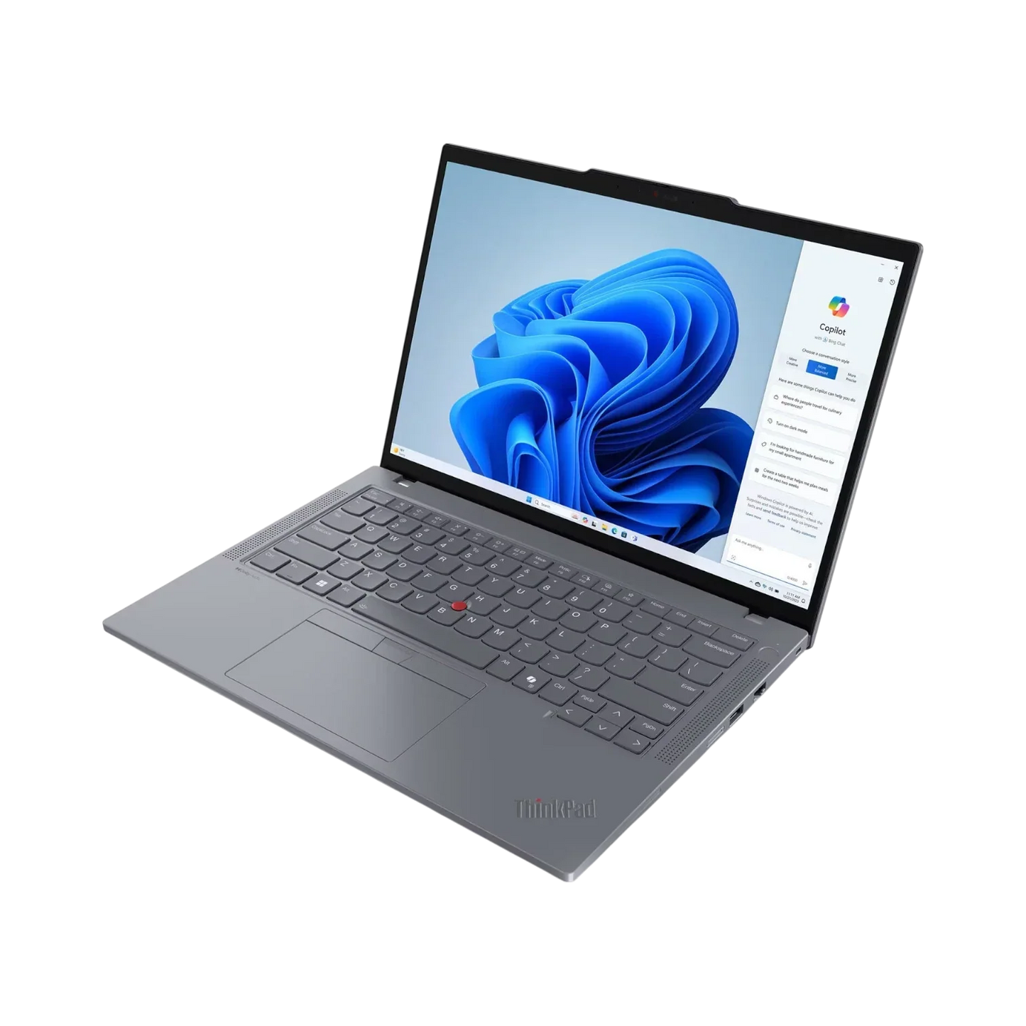 Lenovo ThinkPad T14 Gen 5 14" Laptop, Intel Core Ultra 7 155U, 16GB DDR5 RAM, 512GB SSD (Gray)