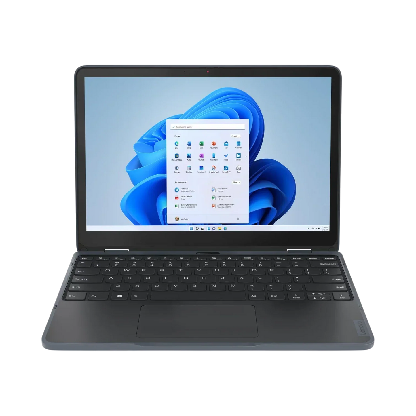 Lenovo 500w Yoga Gen 4 12.2" Touchscreen 2-in-1 Notebook, Intel Core i3-N300, 8GB RAM, 128GB SSD