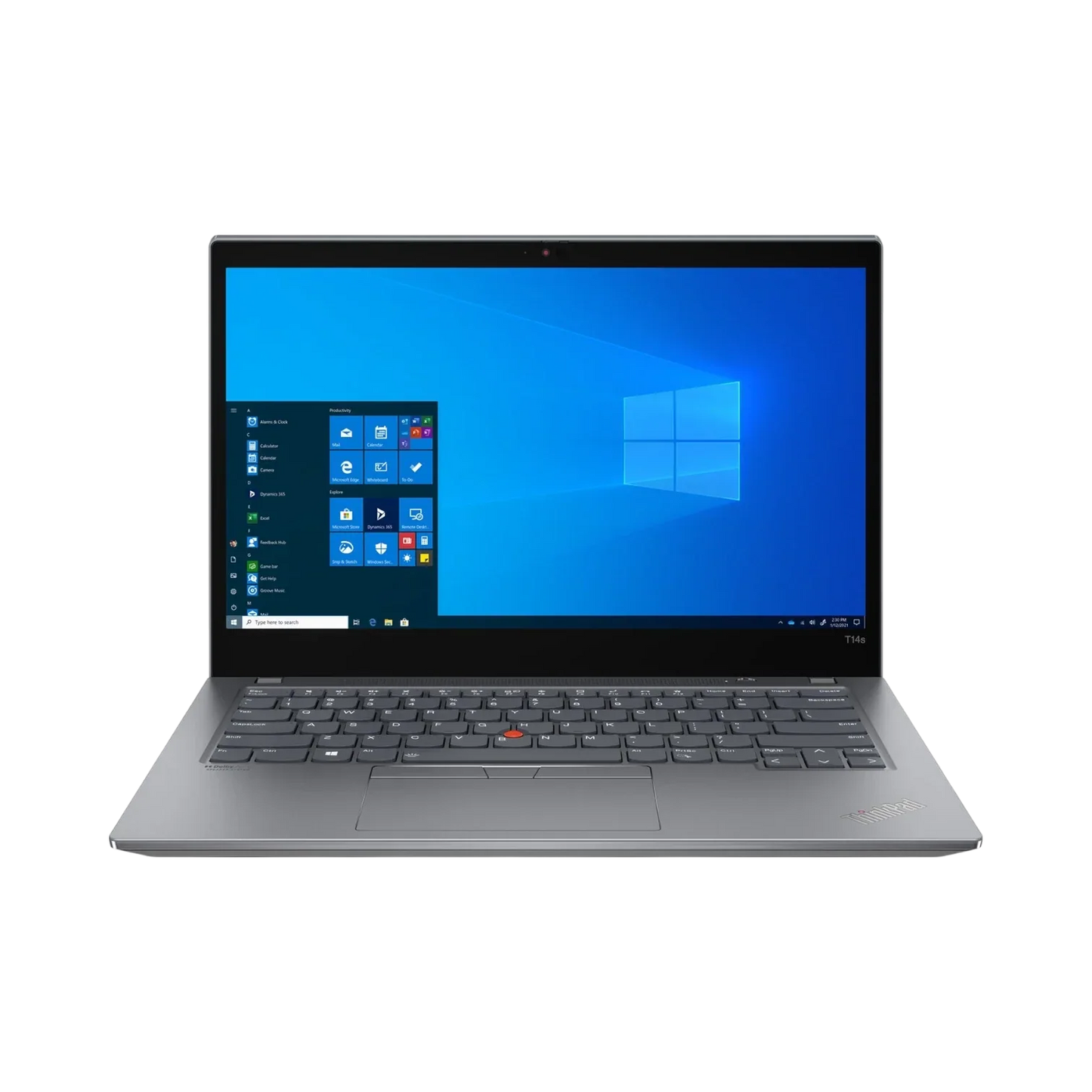 Lenovo ThinkPad T14s Gen 2 14" Laptop, Intel Core i5-1135G7, 8GB RAM, 256GB SSD (Storm Gray)