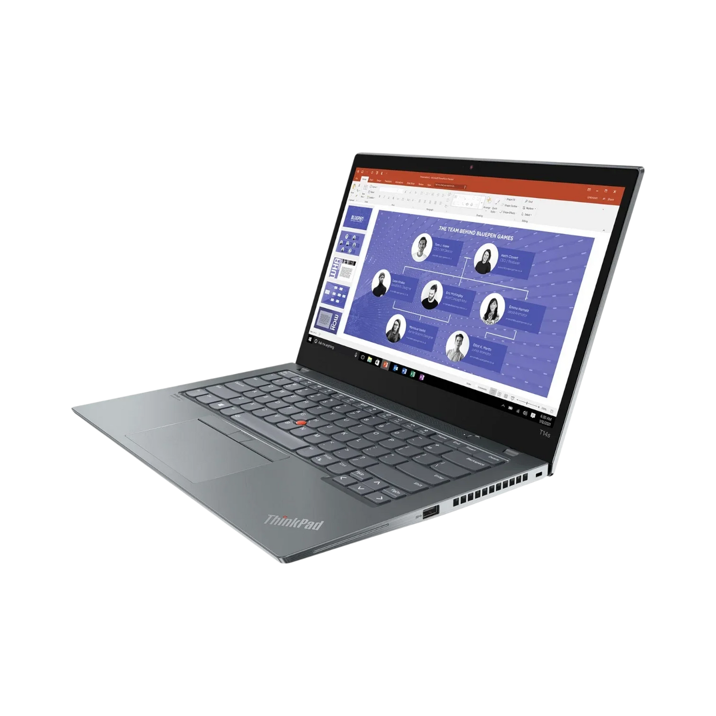 Lenovo ThinkPad T14s Gen 2 14" Laptop, Intel Core i5-1135G7, 8GB RAM, 256GB SSD (Storm Gray)