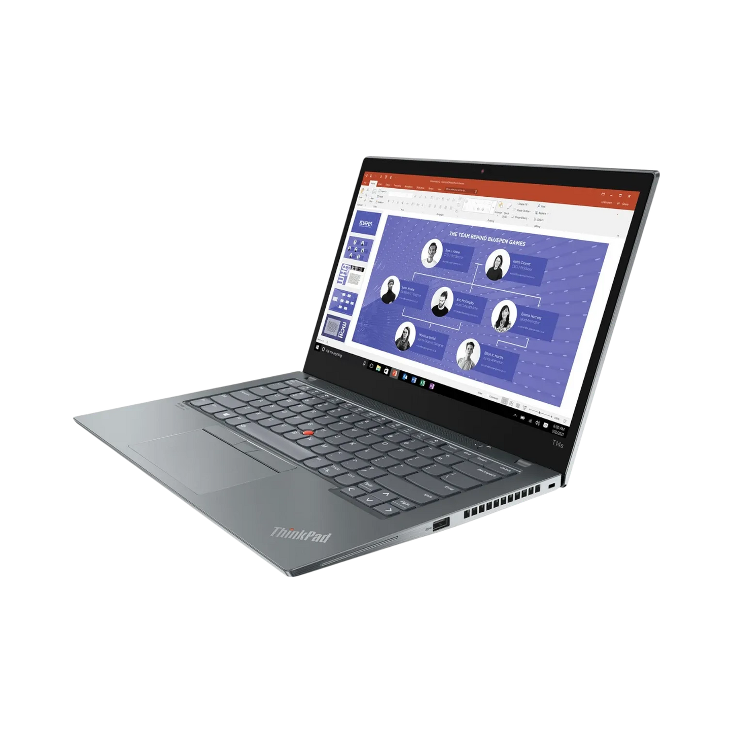 Lenovo ThinkPad T14s Gen 2 14" Laptop, Intel Core i5-1145G7, 8GB RAM, 256GB SSD (Storm Gray)