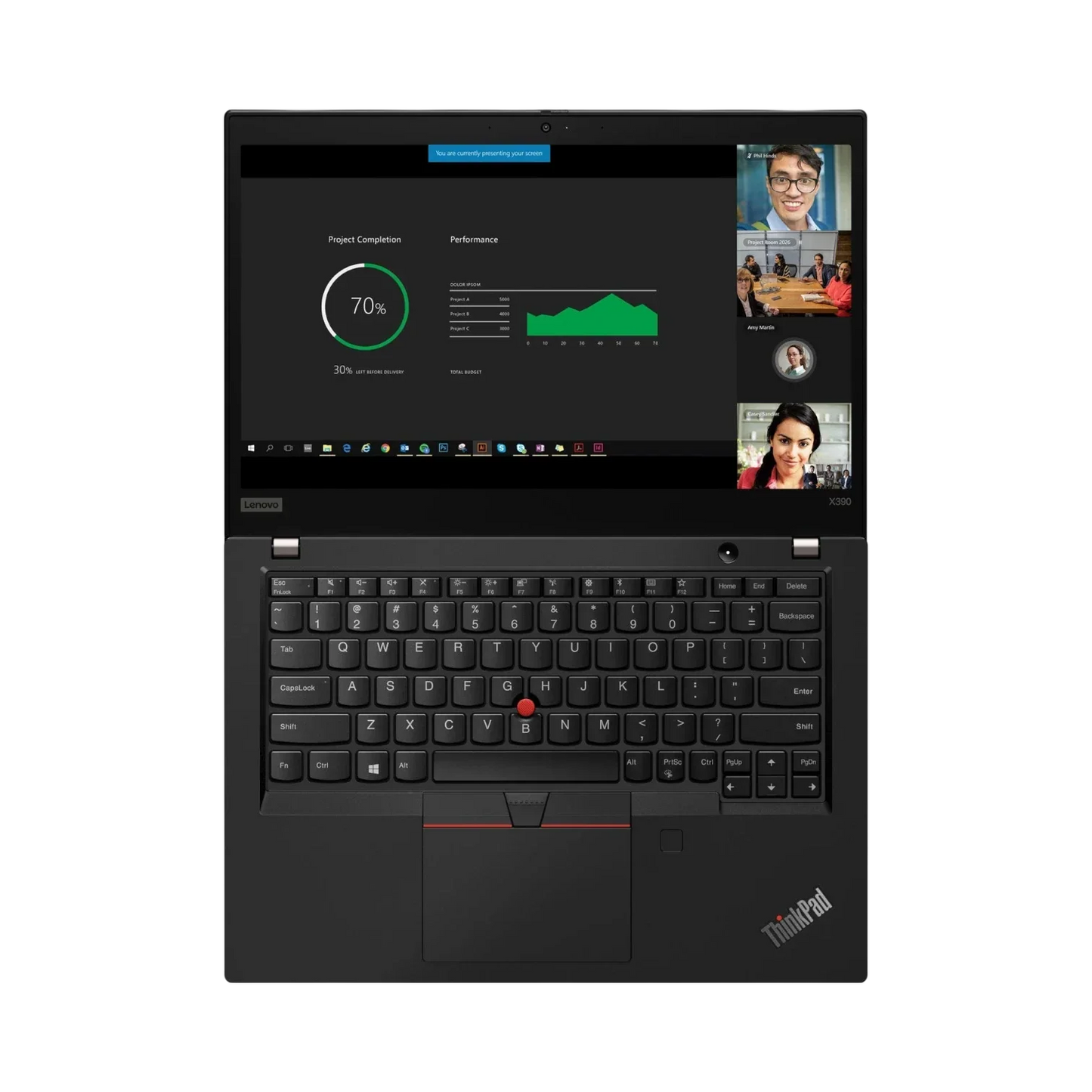 Lenovo ThinkPad X390 13.3" Laptop, Intel Core i5-8265U, 8GB DDR4 RAM, 256GB SSD