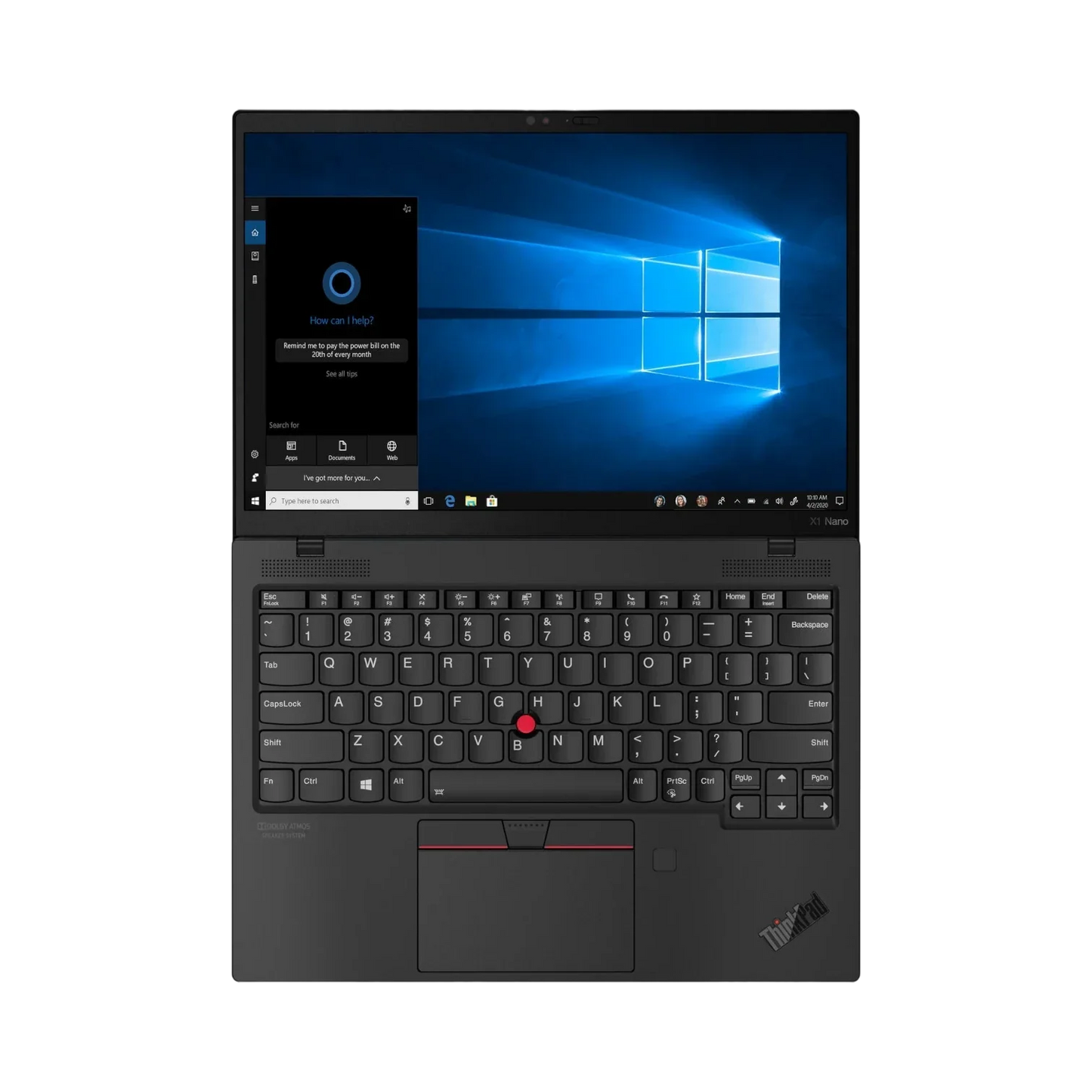 Lenovo ThinkPad Carbon X1 Nano Gen 1 13" Laptop, Intel Core i7-1160G7, 16GB DDR4 RAM, 512GB SSD (Black)