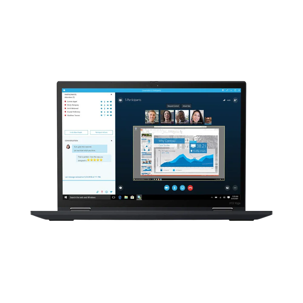 Lenovo ThinkPad X13 Yoga Gen 2 13.3" Multi-Touch 2-in-1 Laptop, Intel Core i5-1135G7, 16GB DDR4 RAM, 256GB SSD (Black)