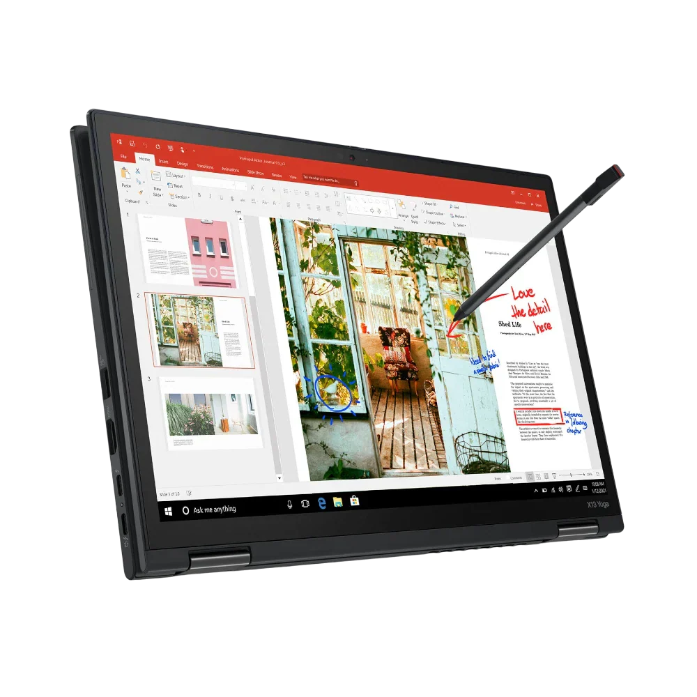Lenovo ThinkPad X13 Yoga Gen 2 13.3" Multi-Touch 2-in-1 Laptop, Intel Core i5-1135G7, 16GB DDR4 RAM, 256GB SSD (Black)