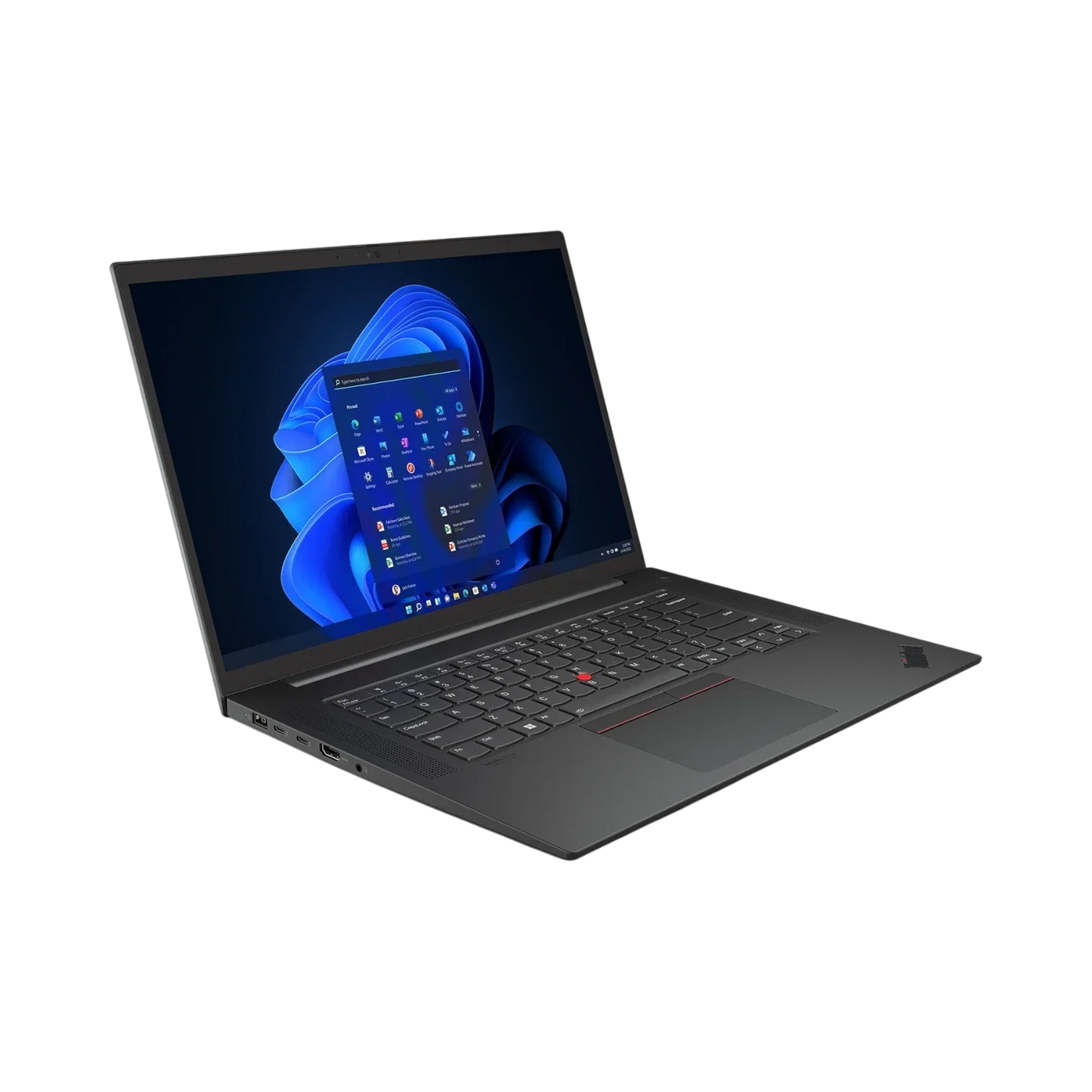 Lenovo ThinkPad P1 Gen 5 16" Notebook, Intel Core i7-12700H, NVIDIA RTX A2000, 32GB DDR5 RAM, 1TB SSD
