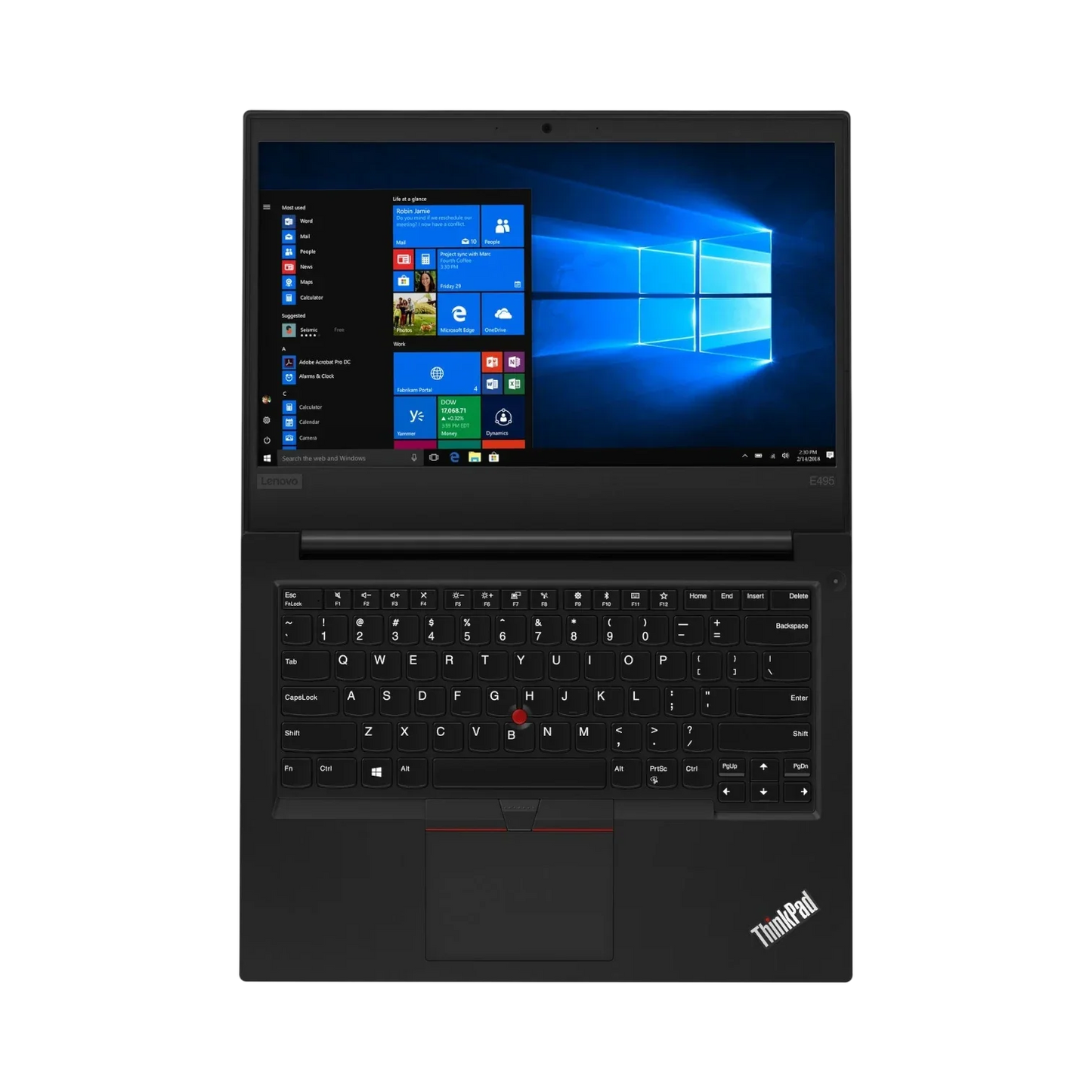 Lenovo ThinkPad E495 14" Laptop, AMD Ryzen 5 3500U, 8GB DDR4 RAM, 256GB SSD (Black)