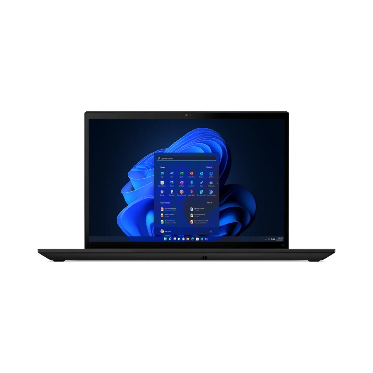 Lenovo ThinkPad T16 Gen 1 16" Notebook, Intel Core i5-1235U, 8GB DDR4 RAM, 256GB SSD (Black)