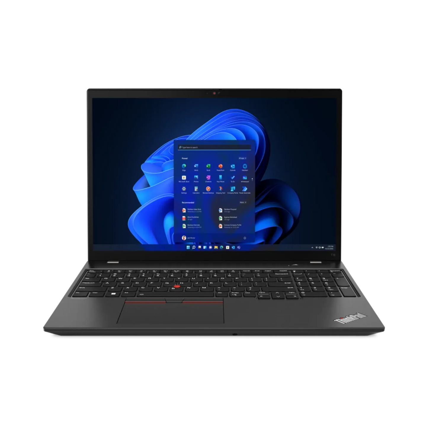 Lenovo ThinkPad T16 Gen 1 16" Notebook, Intel Core i7-1260P, 16GB DDR4 RAM, 512GB SSD (Black)