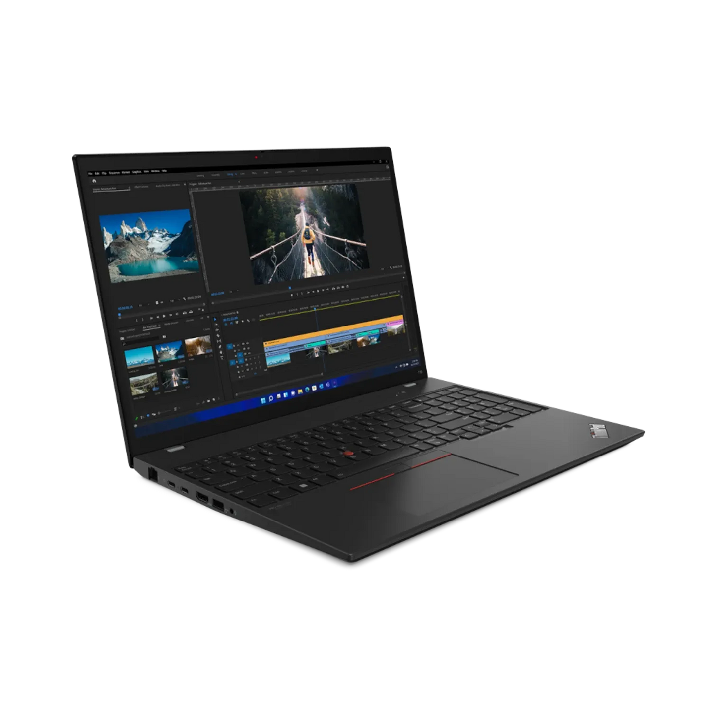 Lenovo ThinkPad T16 Gen 1 16" Notebook, Intel Core i7-1260P, 16GB DDR4 RAM, 512GB SSD (Black)