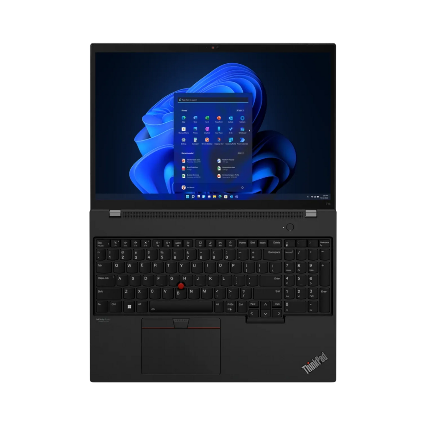 Lenovo ThinkPad T16 Gen 1 16" Notebook, Intel Core i7-1260P, 16GB DDR4 RAM, 512GB SSD (Black)