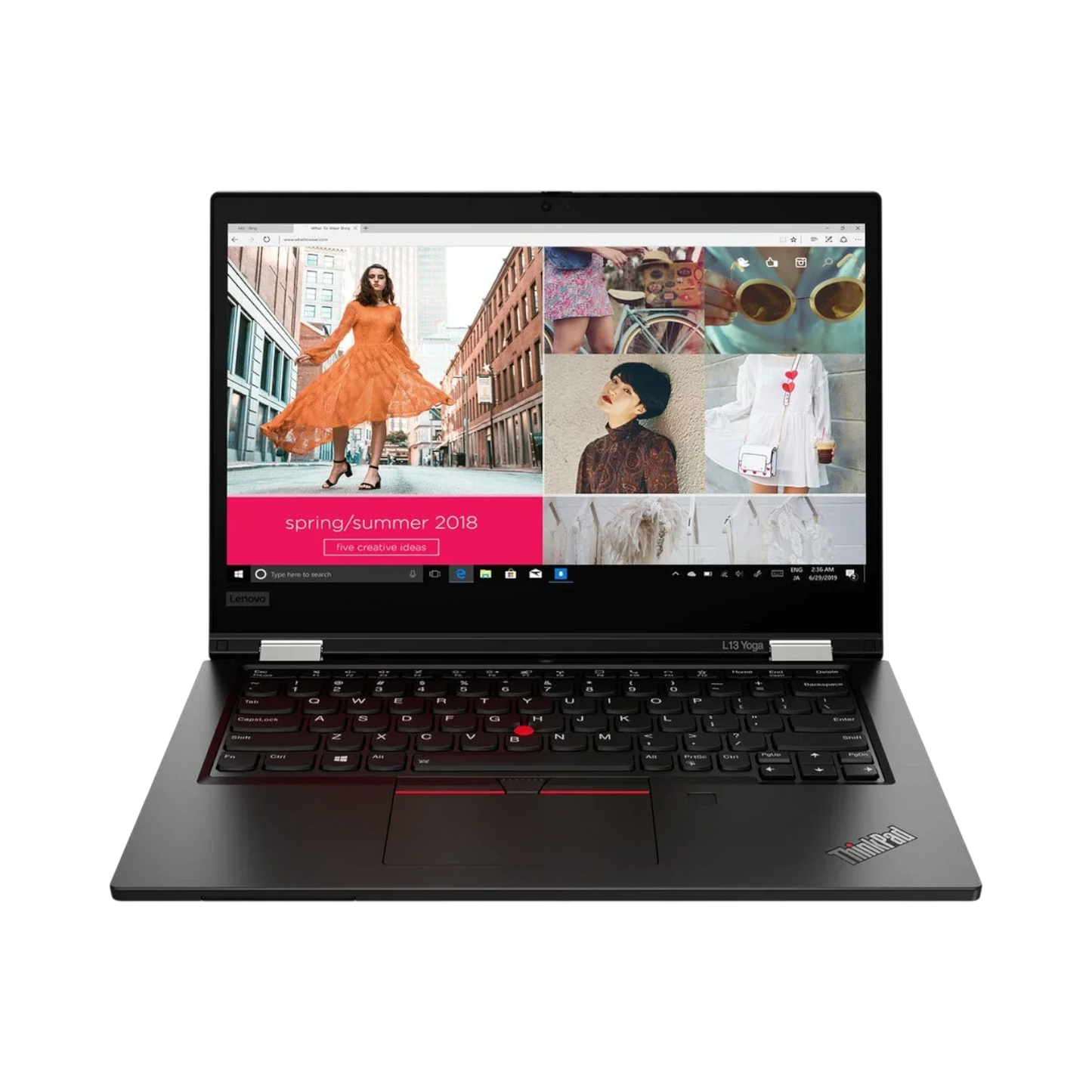Lenovo ThinkPad L13 Yoga Gen 2 13.3" Multi-Touch 2-in-1 Laptop, Intel Core i7-1165G7, 16GB DDR4 RAM, 512GB SSD (Black)