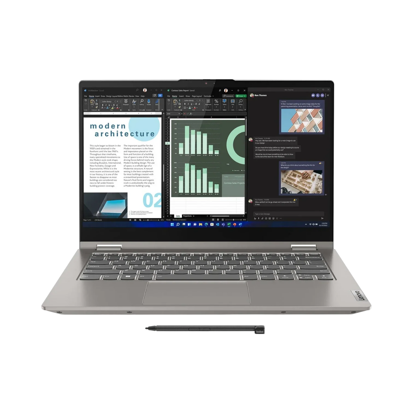 Lenovo ThinkBook 14s Yoga Gen 2 14" Multi-Touch Notebook, Intel Core i7-1255U, 16GB DDR4 RAM, 512GB SSD