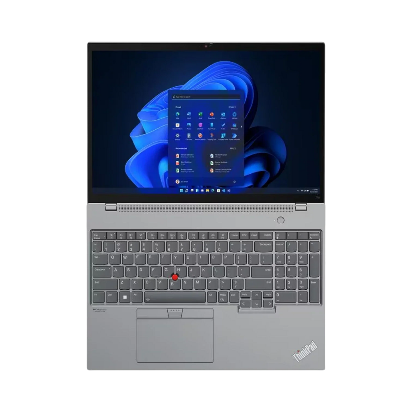 Lenovo ThinkPad T16 Gen 1 16" Touchscreen Notebook, Intel Core i7-1260P, 16GB RAM, 512GB SSD (Storm Grey)