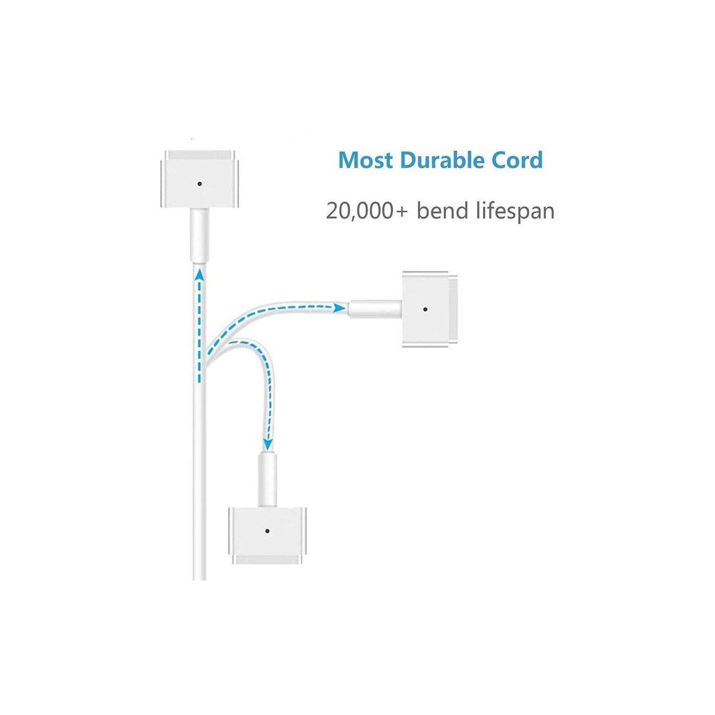New Compatible Macbook Charger 14.85V 3.05A 45W T-Tip Magsafe 2 Power Adapter for Apple MacBook Air 11"/13" (After Late 2012)