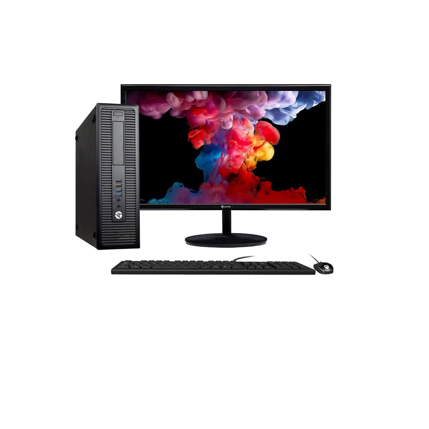 HP ProDesk SFF Desktop Computer with 22 inch Monitor - Intel Core i5-4570 Processor 3.20 GHz |8GB - 16GB DDR3 RAM| 256GB - 512GB SSD| Windows 10 Professional WIFI