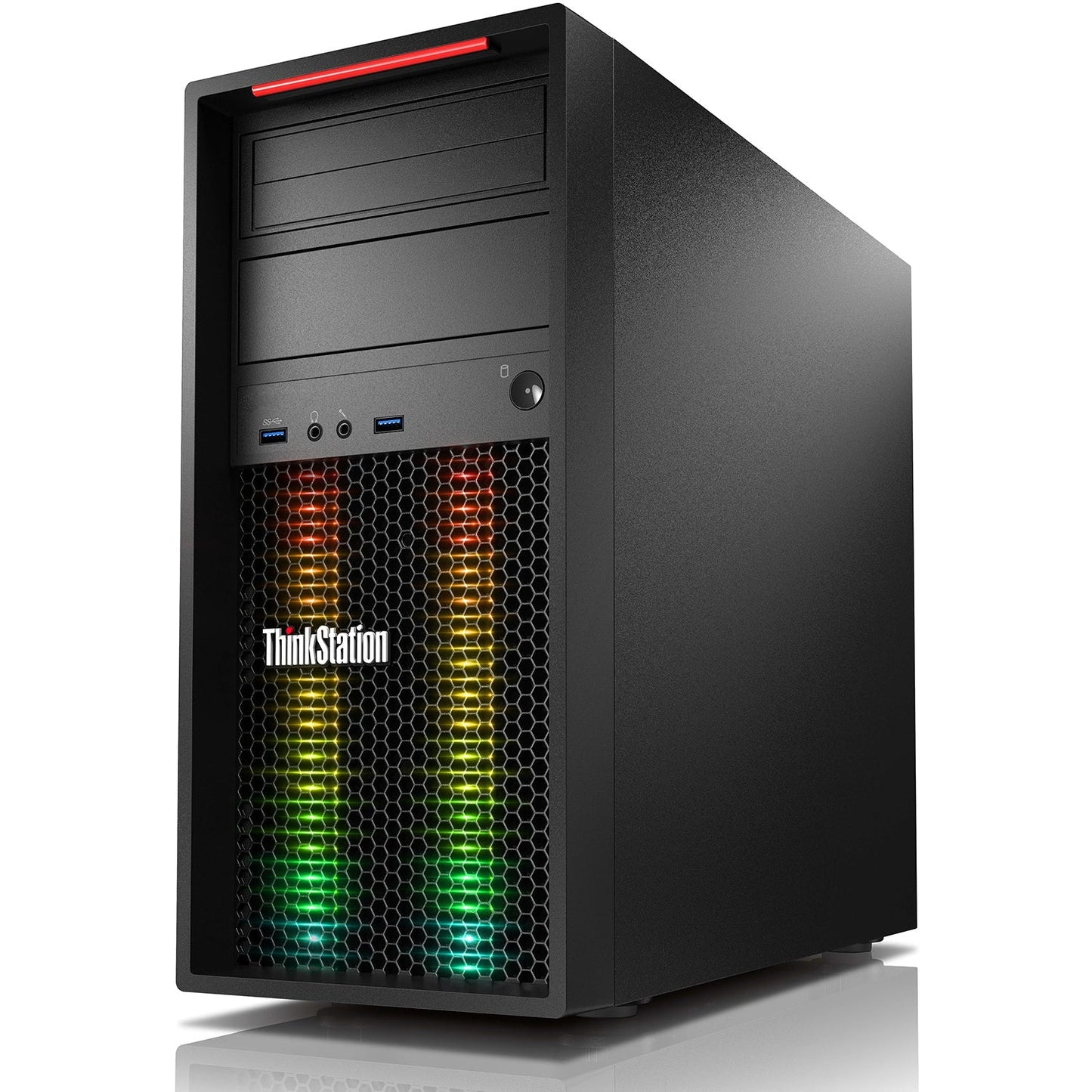 Lenovo ThinkStation RGB Tower Desktop PC - Intel Quad-Core Xeon Processor (upto 4.10GHz) - 16GB DDR4 RAM 512GB - 1TB SSD - NVIDIA GTX 1050 Ti 4GB/ Quadro- Windows 10 Pro- Refurbished