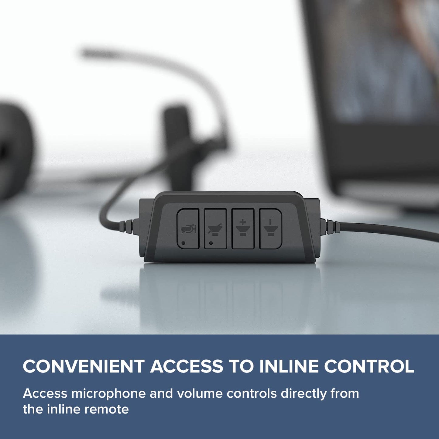 Creative HS-220 Wired Headset with Noise-Cancelling Mic and Inline Remote 30 mm Neodymium Drivers Plug-and-Play Compatible with any PC or Mac Computer USB-A port (51EF1070AA001)