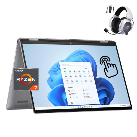 Hp Envy X360 2-In-1 Ai Copilot Laptop, 16'' Wuxga Touchscreen, Amd Ryzen 7-8840Hs(Beats I7-1355U), 16Gb Ddr5, 1Tb Pcie Ssd, Back