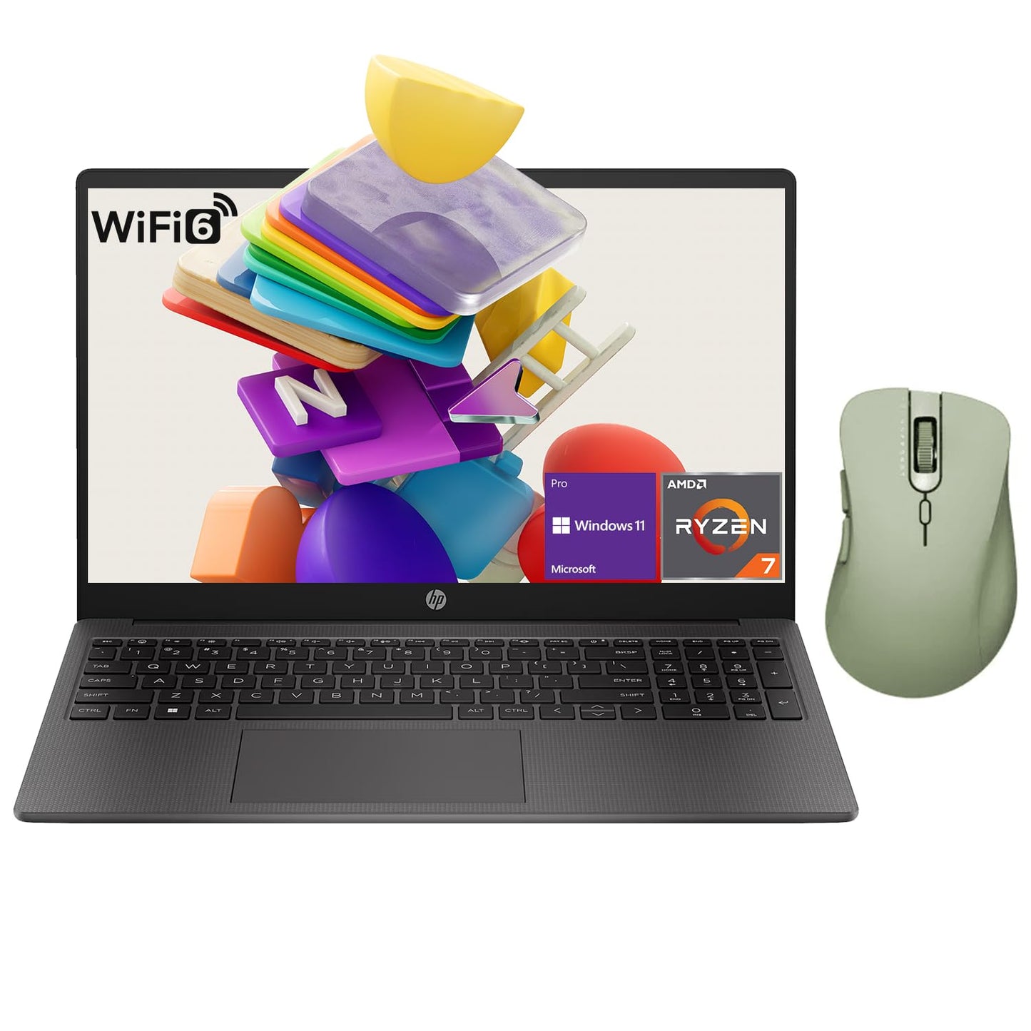 Hp 255 G10 Professional Business Laptop, Amd Ryzen 7 7730U, 15.6'' Fhd Ips Display, 32Gb Ram, 1Tb Ssd, Hdmi, Wi-Fi 6, Webcam, Wi