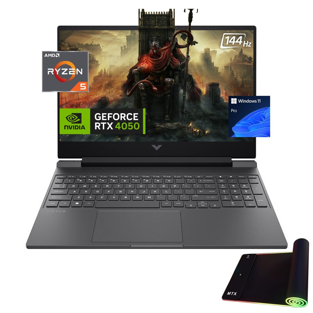 Hp Victus Gaming Laptop, 15.6'' Fhd Ips 144Hz Display, Ryzen 5-8645Hs (Up To 5.0Ghz), Geforce Rtx 4050, 64Gb Ddr5, 1Tb Pcie 4.0,