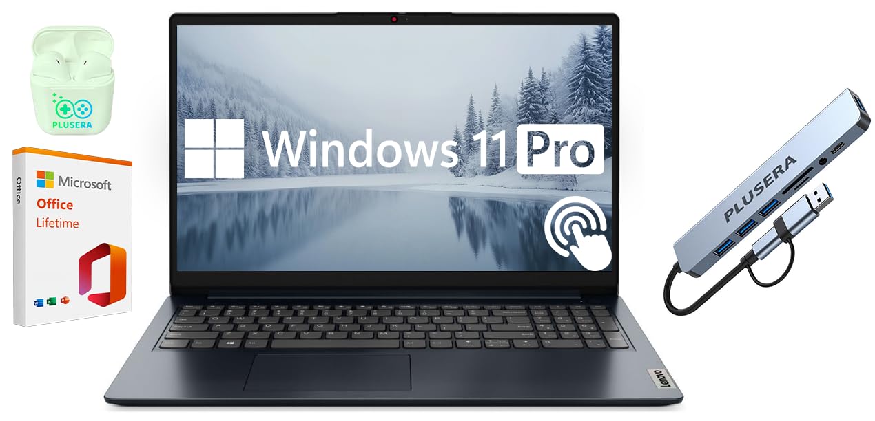 Lenovo Ideapad 15.6Fhd Touchscreen Laptop, 24Gb Ram 1.5Tb Storage (1Tb Ssd+512Gb Docking Station Set), 10 Cores Intel Core I5, W