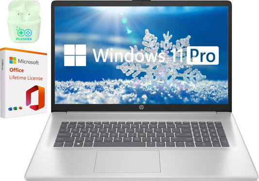 Hp 17.3'' Fhd Ips Led Business Student Laptop Computer, Intel Core I3, Windows 11 Pro Laptop With Microsoft Office Lifetime Lice
