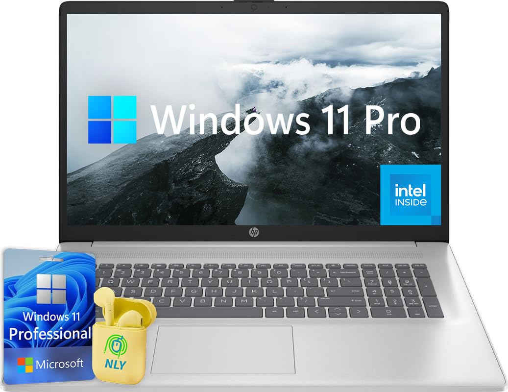 Hp 17.3'' Business Laptop Computer, Windows 11 Pro Laptop 40Gb Ram 2Tb Ssd, Intel Core I3-1215U 6-Core Processor, Intel Uhd Grap