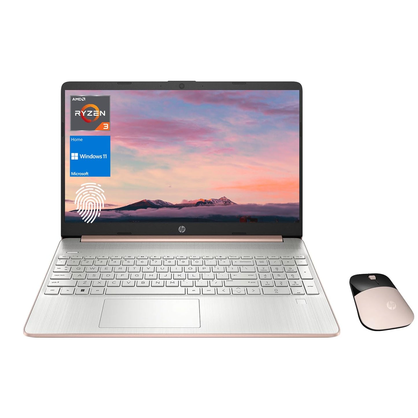 Hp Essential Laptop, 15.6'' Hd Anti-Glare Display, Amd Ryzen 3 3250U (Beat I5-1035G1), 32Gb Ram, 1Tb Pcie Ssd, Webcam, Fp Reader