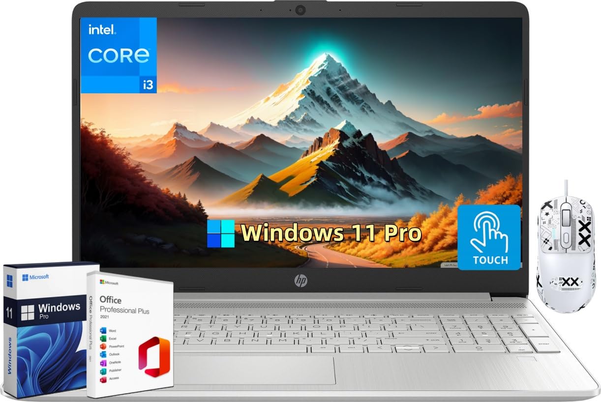 Hp Touchscreen Laptop For Business, 15.6'' Touch Screen, Intel I3-1215U(Up To 4.4Ghz), 32 Gb Ram, 2 Tb Ssd, Anti-Glare, Windows