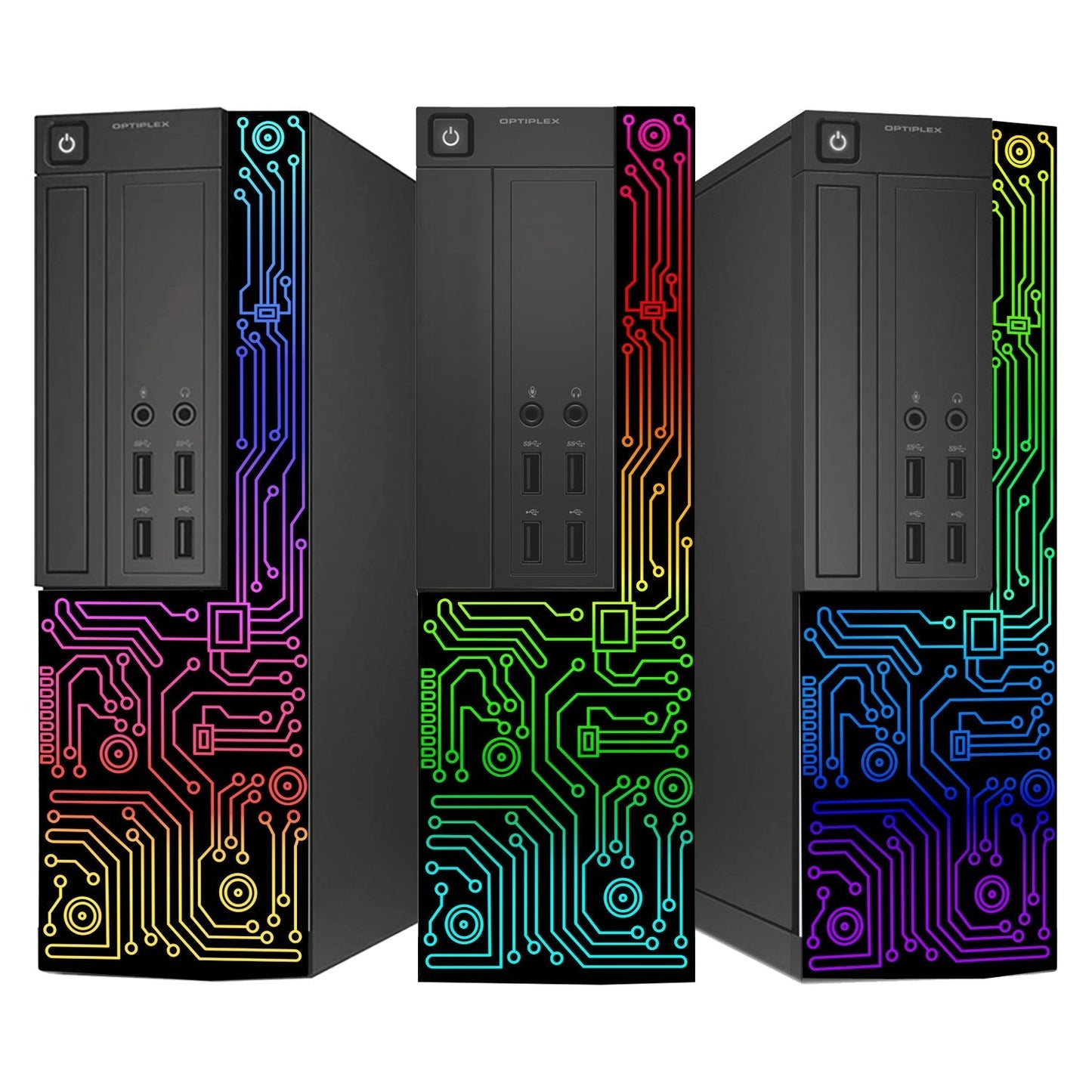 Dell OptiPlex Gaming Desktop Computer with Customized RGB Lights Intel i5 Quad-Core Processor 16GB RAM 512GB -1TB SSD Win 10 Pro WIFI, Gaming PC Keyboard & Mouse - Refurbished