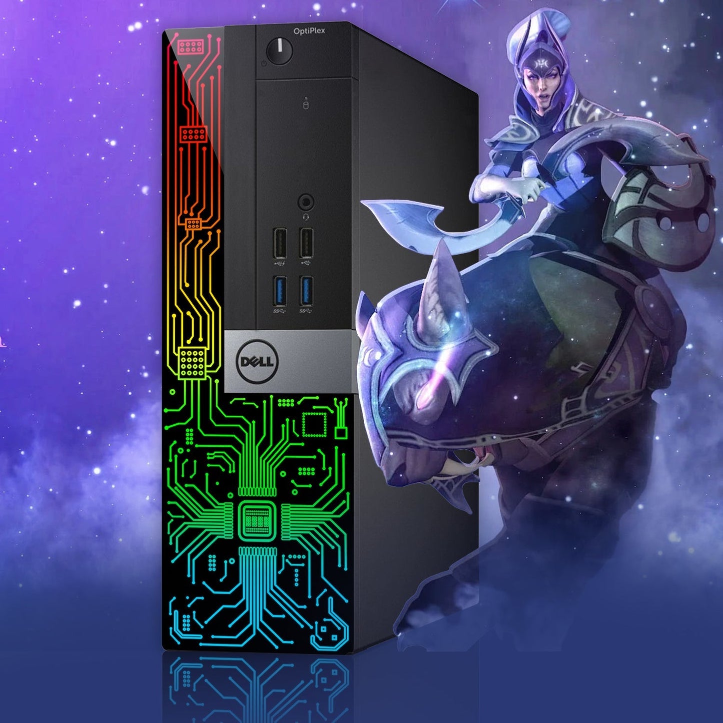 Dell OptiPlex 5060 RGB Desktop Computer - Intel i5-8500 Six Core (4.1GHz Turbo) | 32GB DDR4 RAM | 1TB /2TB SSD | GT 730/ 1030/ RX 550 WiFi + Bluetooth | Windows 11 Pro - Refurbished