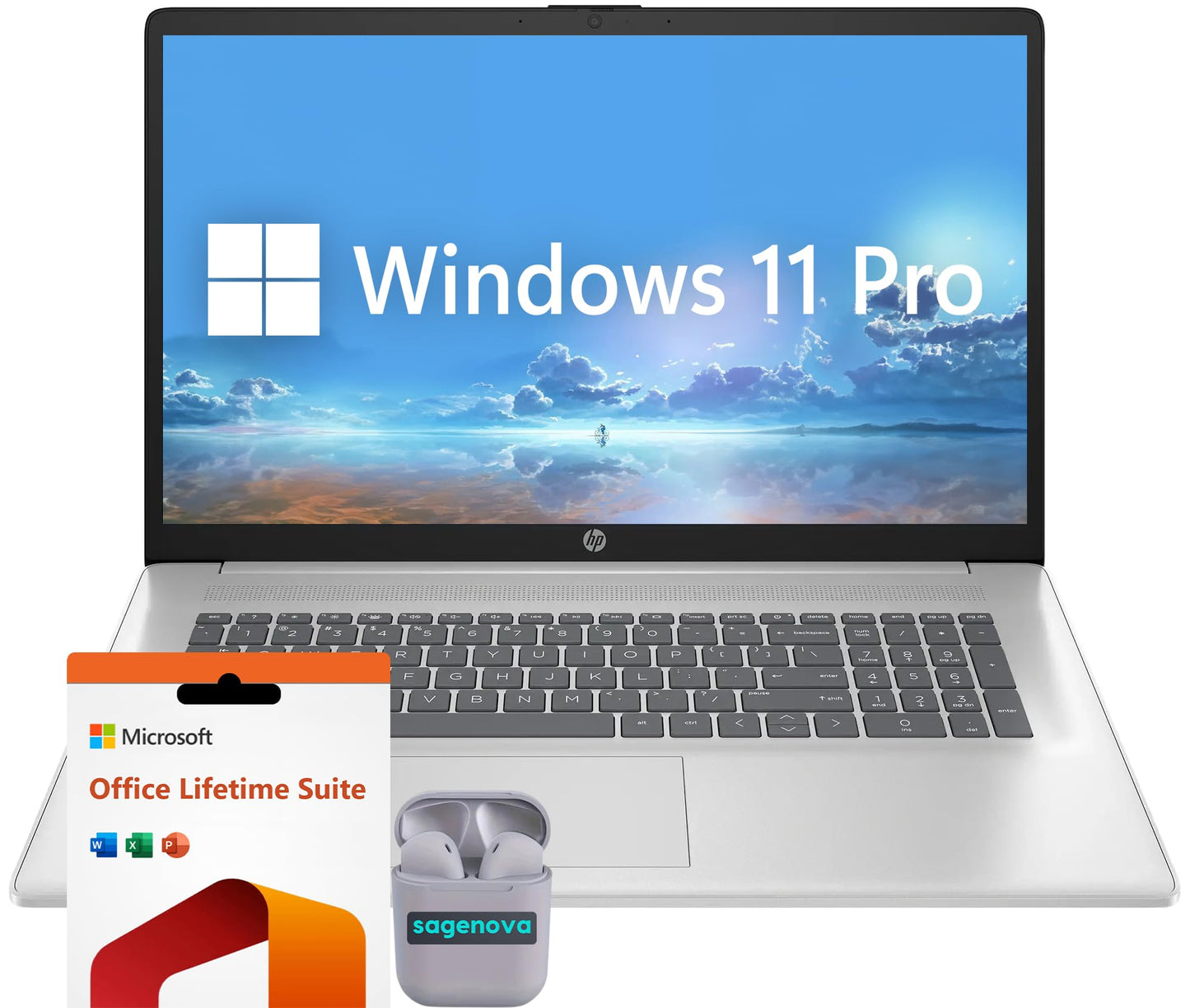 Hp 17.3'' Fhd Business & Student Laptop Computer, 32Gb Ram 1Tb Ssd, Amd Ryzen 5 Processor, Windows 11 Pro Laptop With Microsoft