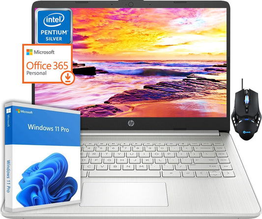 Hp Laptop For Business & Student, 14'' Hd Display, Intel Pentium Silver N5030 Processor, 16Gb Ram, 1Tb Ssd, 1-Year Microsoft Off