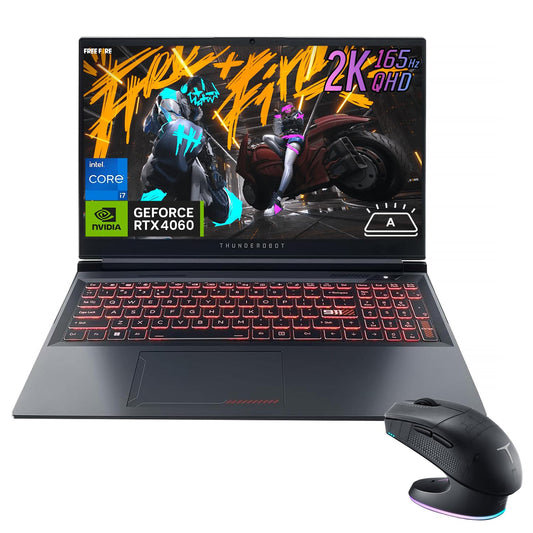 Thunderobot Radiant 15 Rtx 4060 Gaming Laptop, 15.6'' Qhd 165Hz 2.5K Display, Intel I7 14650Hx, 16Gb Ddr5 Ram, 1Tb Ssd, Rgb Back