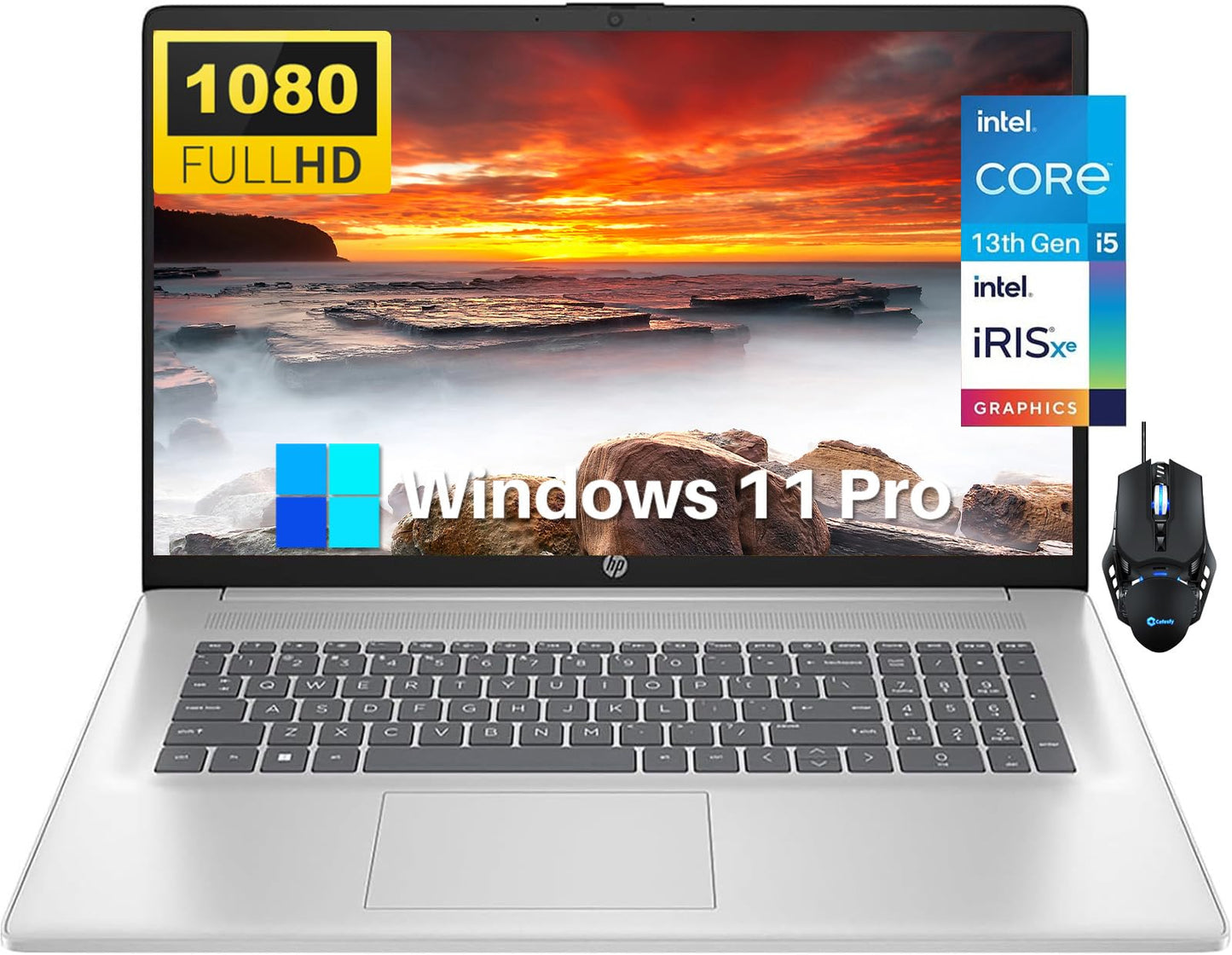 Hp 2024 Newest Business Laptop, 17.3'' Fhd Display, 13Th Gen Intel Core I5-1335U(10-Core, Up To 4.6Ghz), 32Gb Ram, 1Tb Ssd,Anti-
