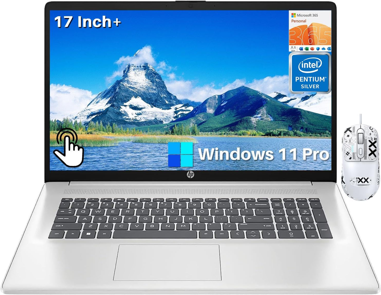 Hp 17 Inch Touchscreen Laptop Newest, 17.3    Hd+ Touch Screen Business Laptop, Intel Pentium Silver N5030, 32Gb Ram, 2Tb Ssd, 1