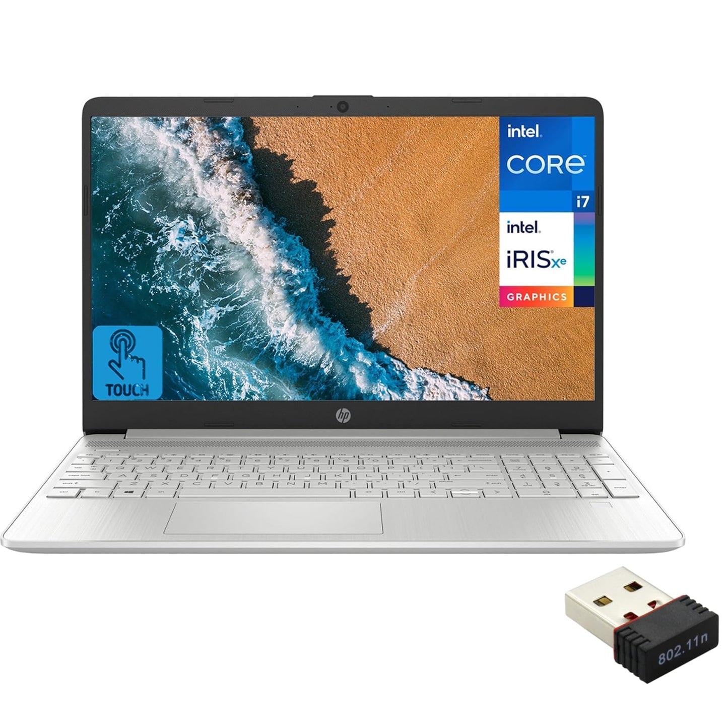 Hp 2024 15 Laptop, 15.6'' Fhd Touchscreen, Intel Core I7-1255U (Up To 4.7Ghz), 16Gb Ram, 1Tb Pcie Ssd, Intel Iris Xe Graphics, W