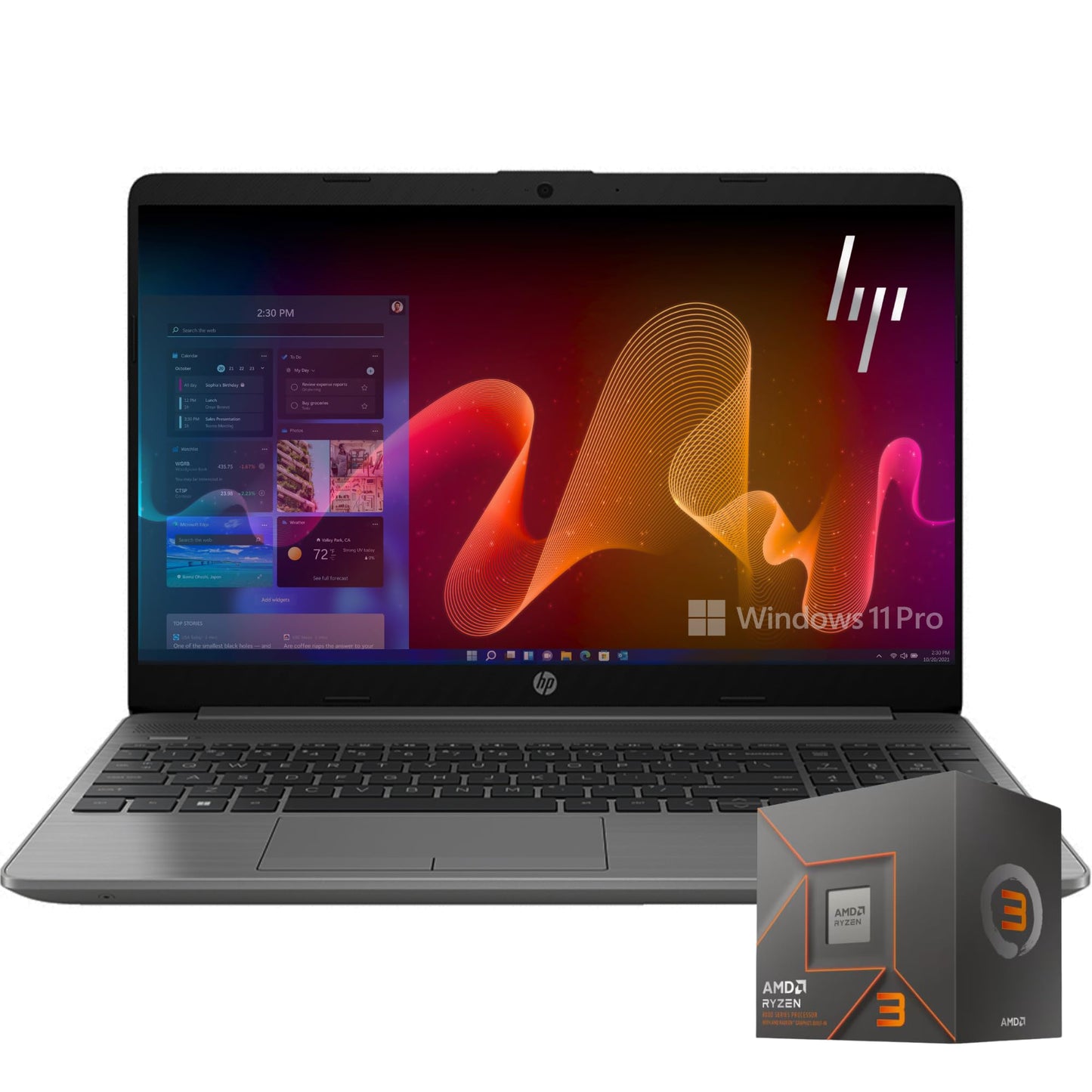Hp 255 Bizelite Laptop | 15.6'' Full Hd | 64Gb Ram | Ai-Powered Amd Ryzen 3 | Hdmi | Type-C | 1Tb Ssd | Extended Battery Life |