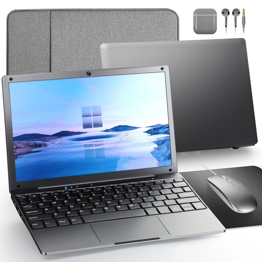 G Anica Laptop Computer, Windows 11 Laptop, 8Gb+128Gb, Intel Celeron Dual Core Processors, 10'' Laptops, Bluetooth Wifi Webcam H