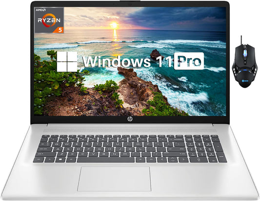 Hp 2024 Newest 17 Laptop For Business And Students, 17.3'' Hd+ Display, Amd Ryzen 5 7530U(Beats I7-1165G7), 64Gb Ram, 2Tb Ssd, W