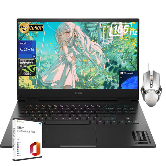 Hp 2024 Omen Gaming Laptop, 16.1'' Fhd 165 Hz Display, I9-13900Hx, Nvidia Geforce Rtx 4060, 32 Gb Ram, 1 Tb Ssd, Backlit Keyboar