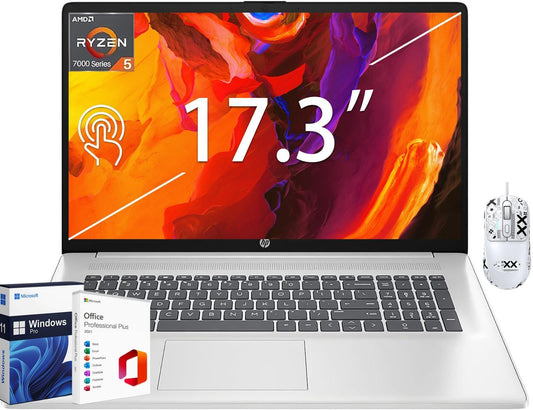 Hp 2024 Newest 17 Inch Business Touchscreen Laptop Win11 Pro, Amd Ryzen 5 7530U (Beats I7-1165G7), 64 Gb Ram, 2 Tb Ssd, Amd Rade