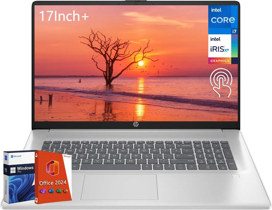 Hp 17 Inch Laptop For Business, 17.3'' Hd+ Touchscreen, Intel 10-Core I7-1355U, 32 Gb Ram, 1 Tb Ssd, Intel Iris Xe Gpu, Wi-Fi 6,